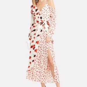 Self-portrait cold shoulder floral dress